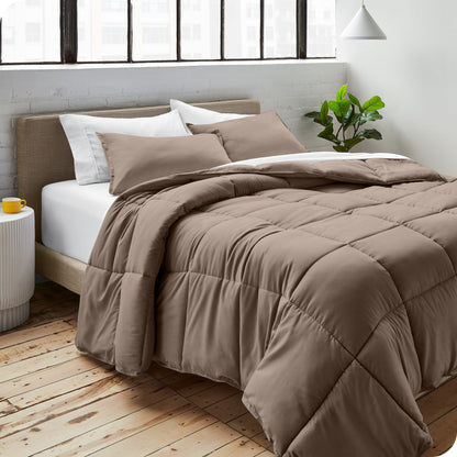 Ensemble de couette hypoallergénique Bare Home en duvet synthétique