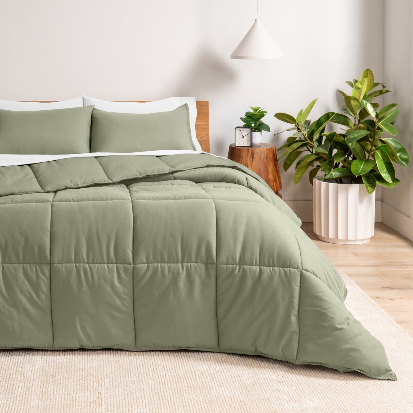 Ensemble de couette hypoallergénique Bare Home en duvet synthétique