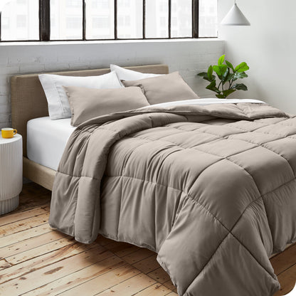 Ensemble de couette hypoallergénique Bare Home en duvet synthétique