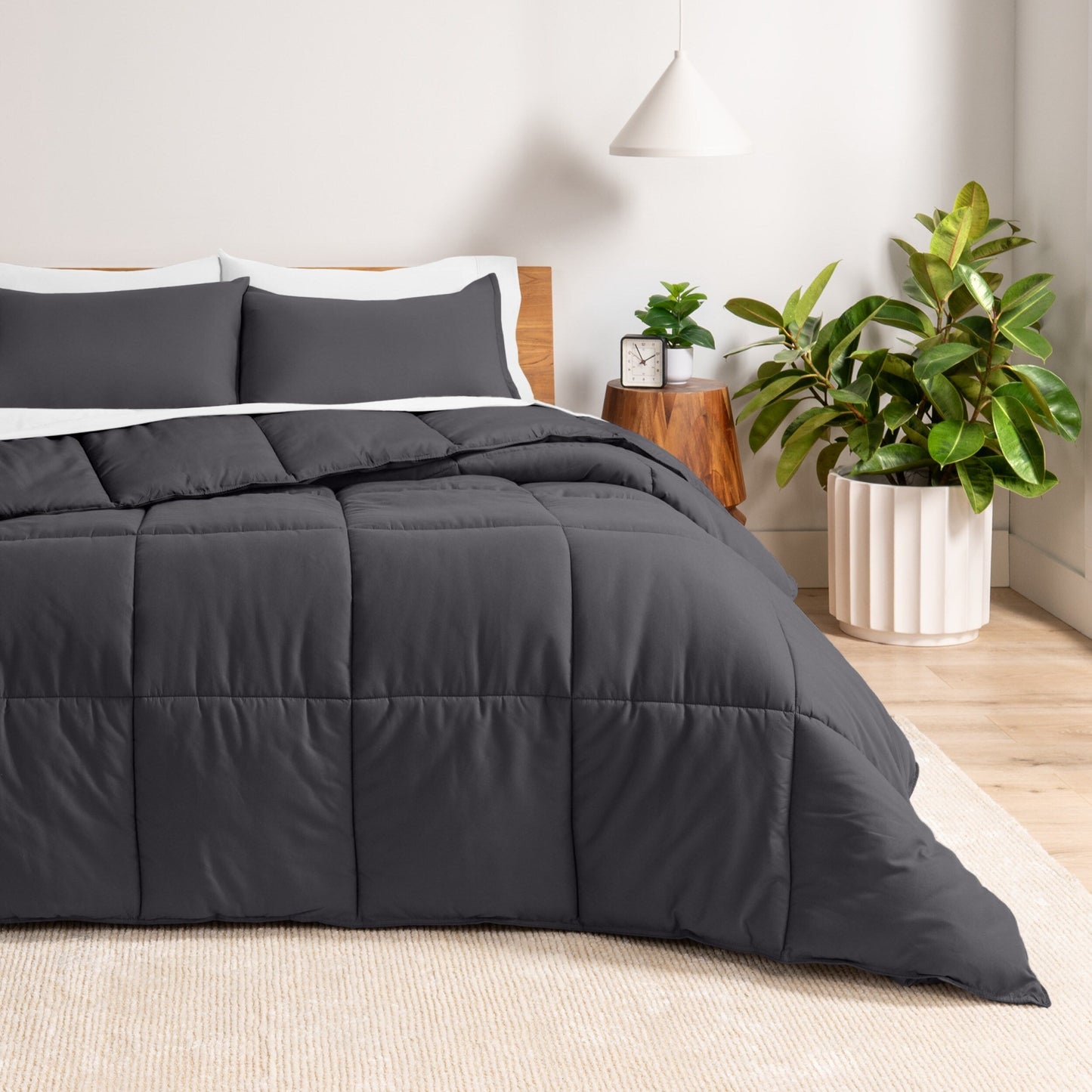 Ensemble de couette hypoallergénique Bare Home en duvet synthétique