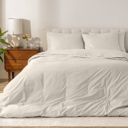 Parure de lit Bare Home en percale de coton biologique