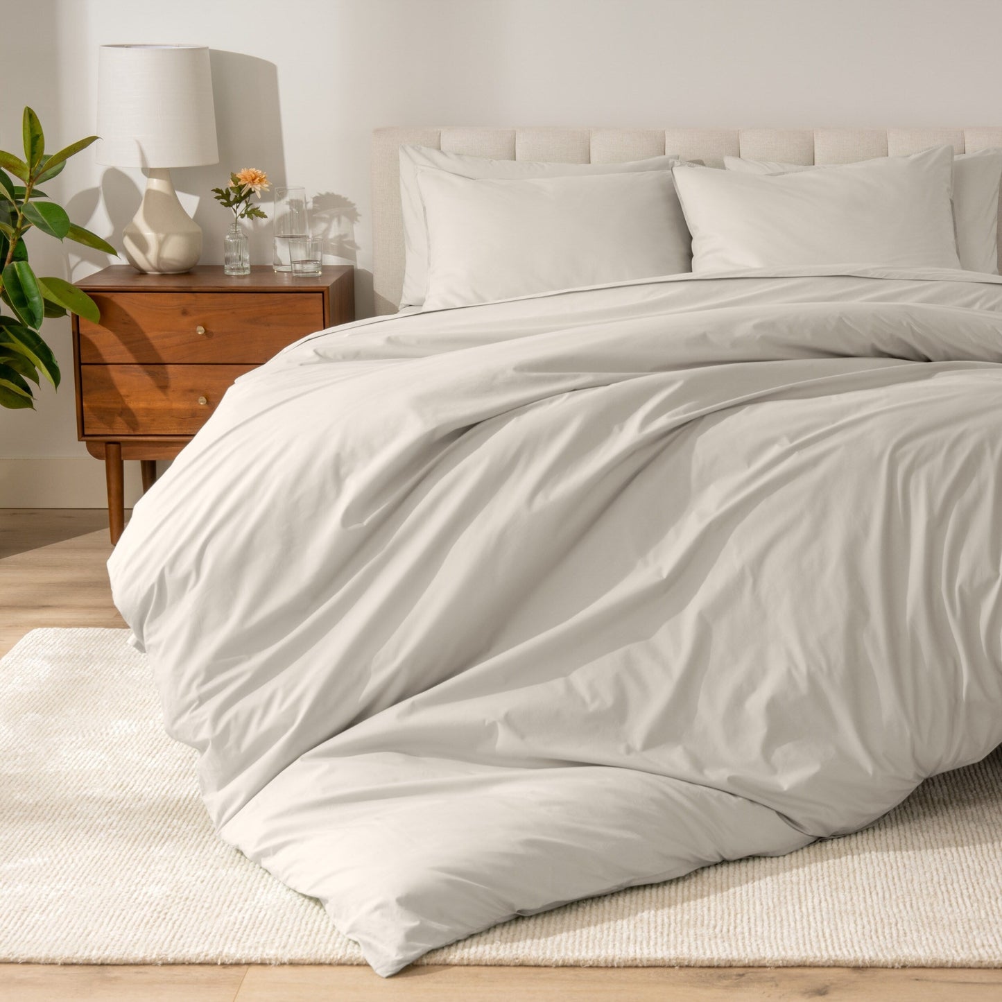 Parure de lit Bare Home en percale de coton biologique