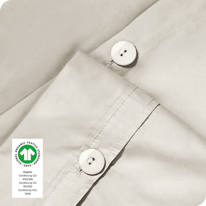 Parure de lit Bare Home en percale de coton biologique