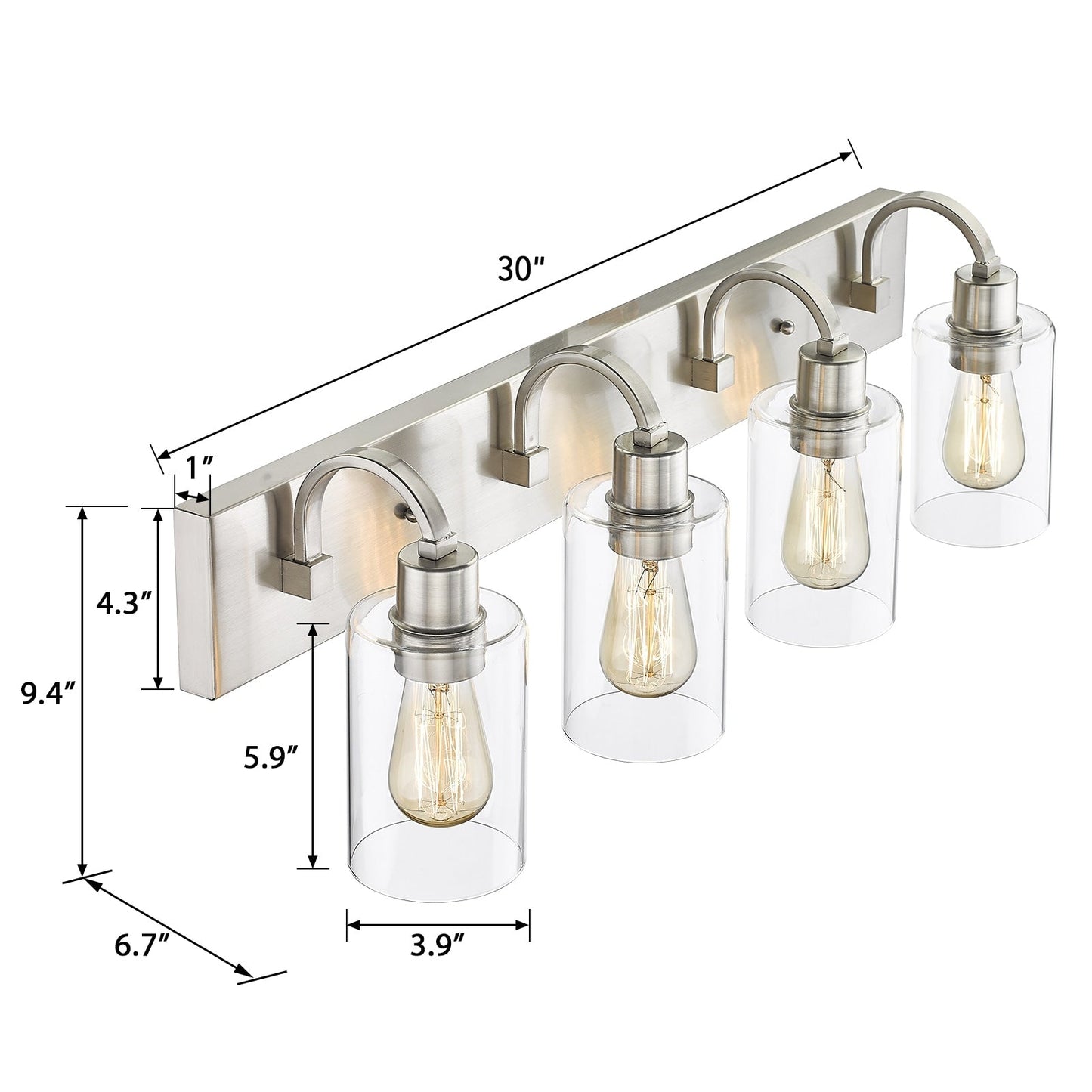 Applique murale de style ferme pour salle de bain