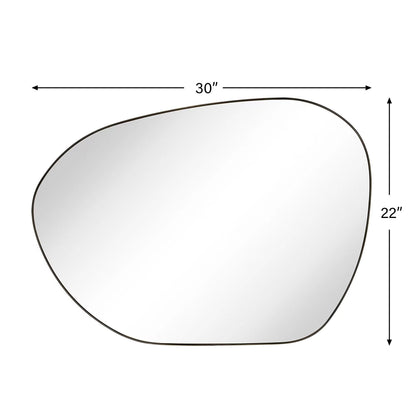 Miroir mural TEHOME Bertlinde, miroir de forme irrégulière pour salon