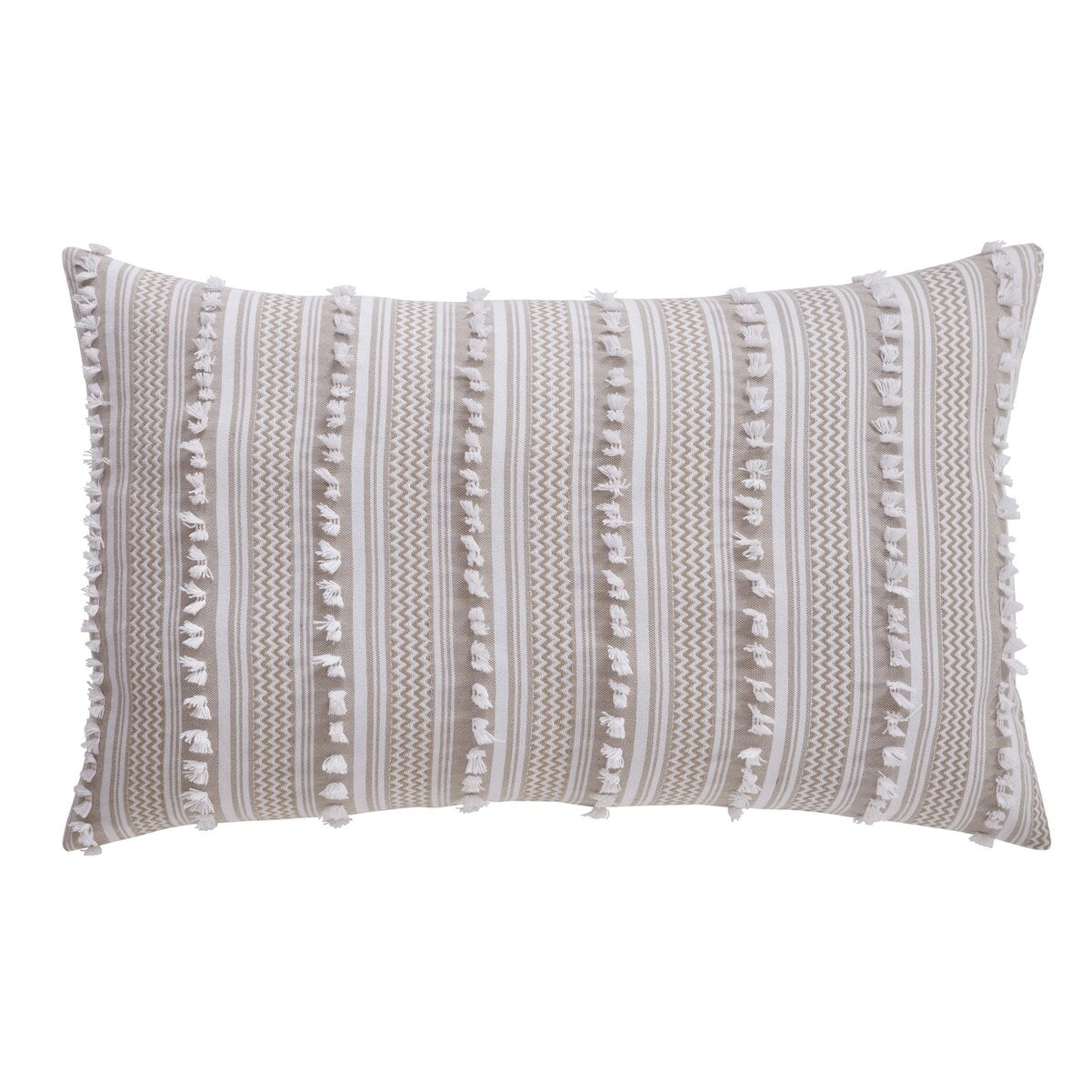 Parure de lit Angelique de Better Trends, 100 % coton, douce et moelleuse, en chenille à rayures élégantes. Lavable en machine et séchable en machine.