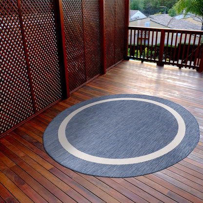 Tapis Beverly Rug moderne à bordures pour intérieur et extérieur, tapis d'extérieur pour patio, terrasse, porche