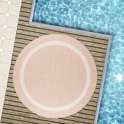 Tapis Beverly Rug moderne à bordures pour intérieur et extérieur, tapis d'extérieur pour patio, terrasse, porche