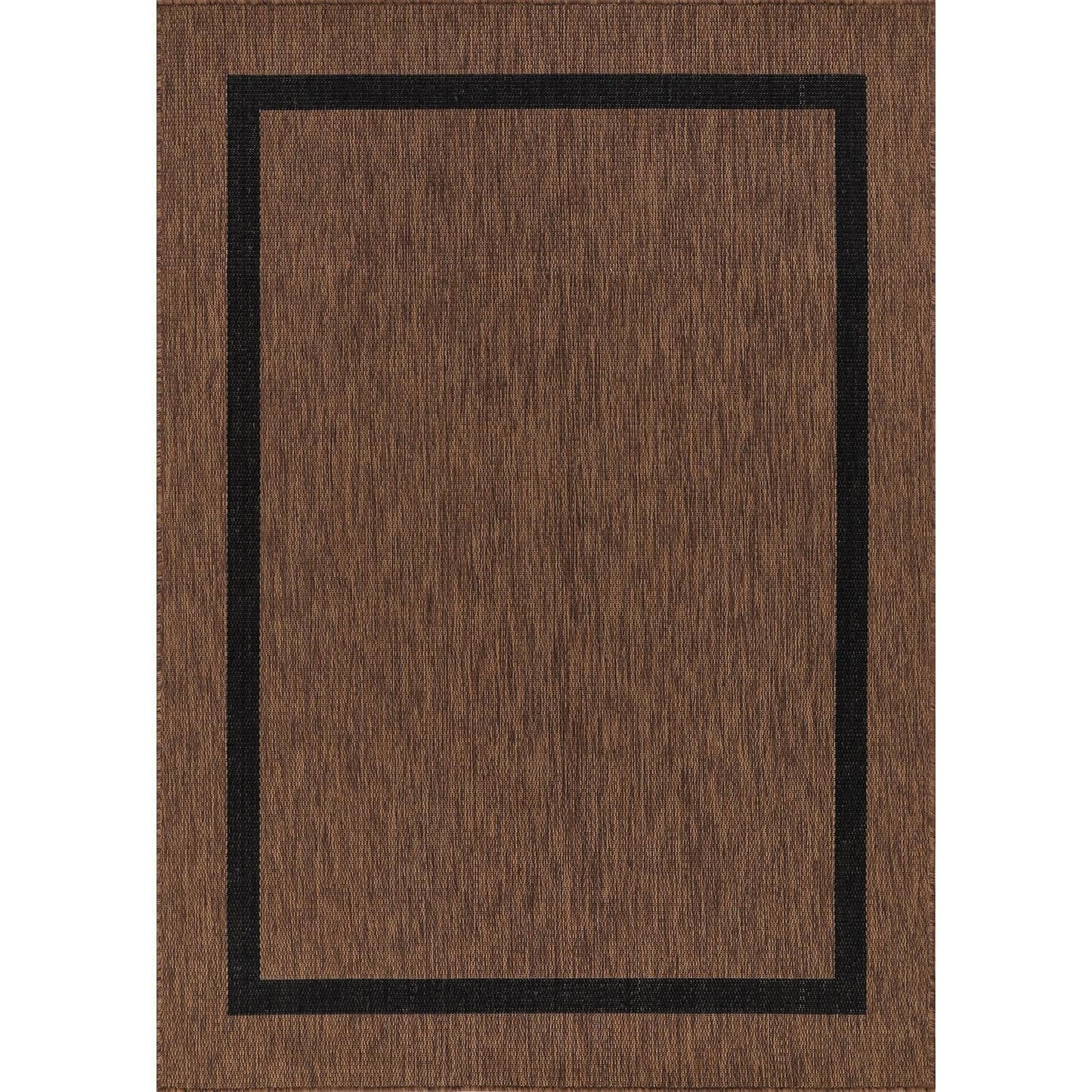 Tapis Beverly Rug moderne à bordures pour intérieur et extérieur, tapis d'extérieur pour patio, terrasse, porche