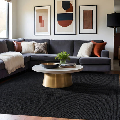 Tapis d'intérieur Beverly Rug uni, antidérapant, dos en caoutchouc, lavable