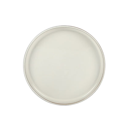 Service de table Bloomhouse Santorini Mist 16 pièces, assiettes et bols à double bol en terre cuite émaillée réactive