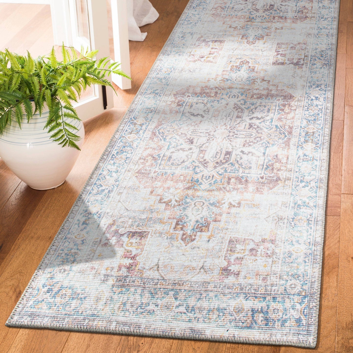Tapis bohème vieilli lavable en machine