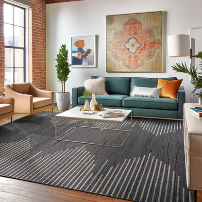 Tapis à rayures bohèmes