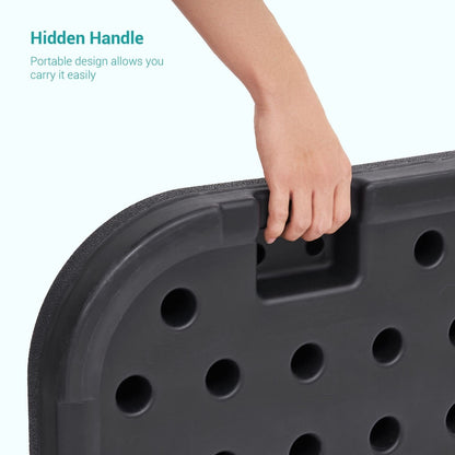 Pied de parasol déporté Bonosuki à 4 pièces, supportant jusqu'à 80 kg (176 lb) - 104 x 104 cm (40,9 x 40,9 po)