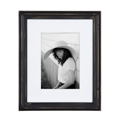 Ensemble de 10 cadres photo muraux en bois Kate and Laurel Bordeaux