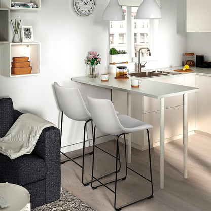 Tabourets de bar Bossin 18/26/30 pouces, tabourets de bar hauteur comptoir avec dossier, tabourets modernes en cuir PU, chaise de salle à manger avec repose-pieds