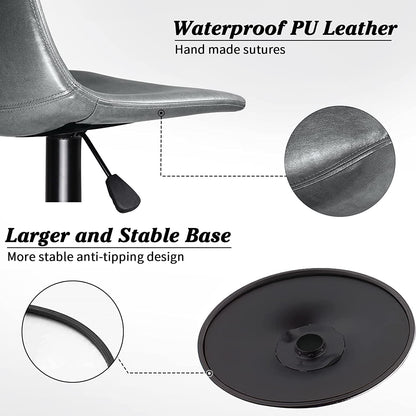 Tabourets de bar pivotants et réglables Bossin avec dossier – Hauteur comptoir