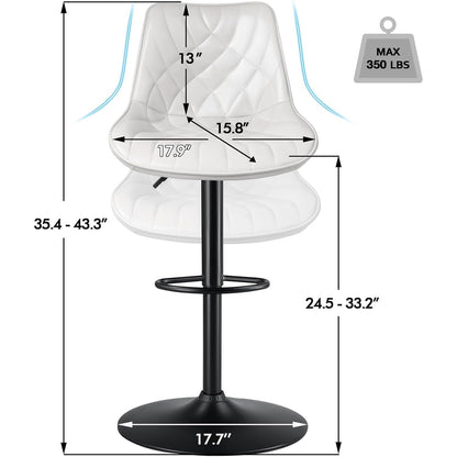 Tabourets de bar pivotants et réglables Bossin avec dossier – Hauteur comptoir