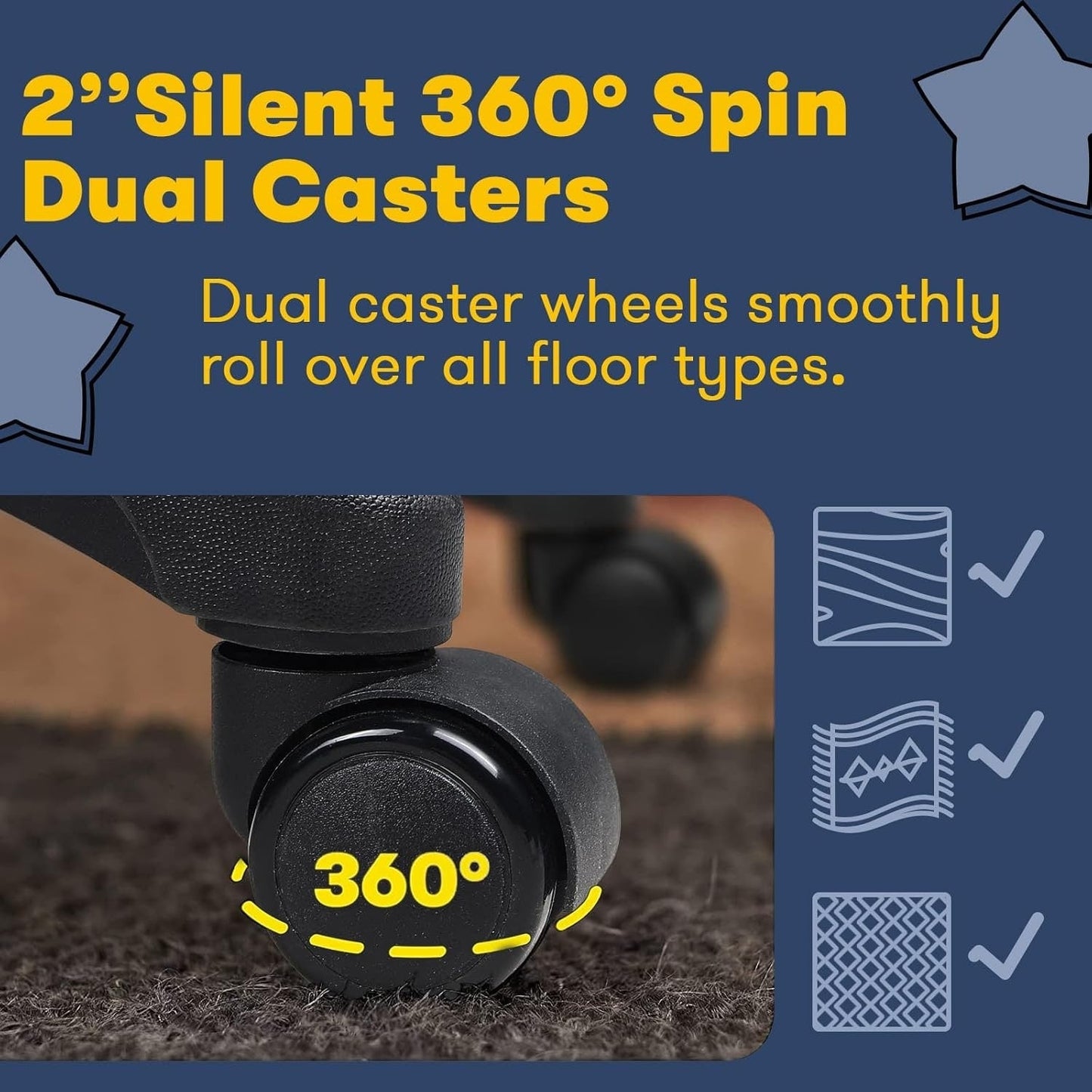 Fauteuil de bureau Bossin pour grandes tailles, dossier haut, fauteuil de direction ergonomique réglable en cuir, capacité 181 kg (400 lbs)