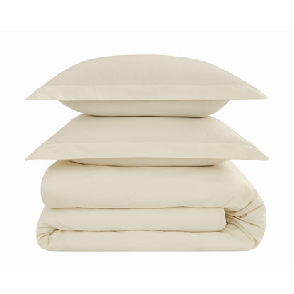 Ensemble de couette en percale de coton à tissage serré Brooklyn Loom