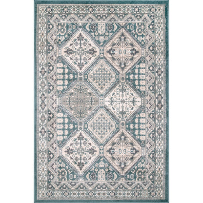 Tapis de sol carrelé traditionnel Nuloom Becca