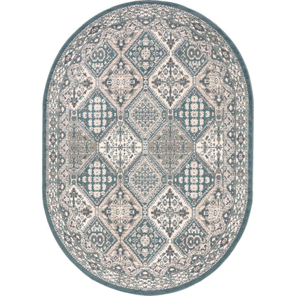 Tapis de sol carrelé traditionnel Nuloom Becca