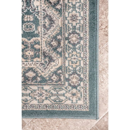 Tapis de sol carrelé traditionnel Nuloom Becca