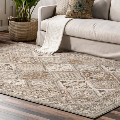 Tapis de sol carrelé traditionnel Nuloom Becca