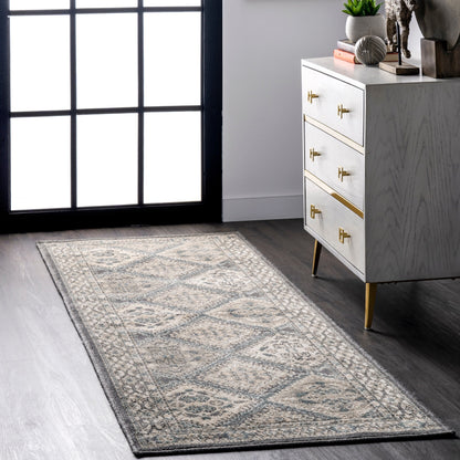 Tapis de sol carrelé traditionnel Nuloom Becca