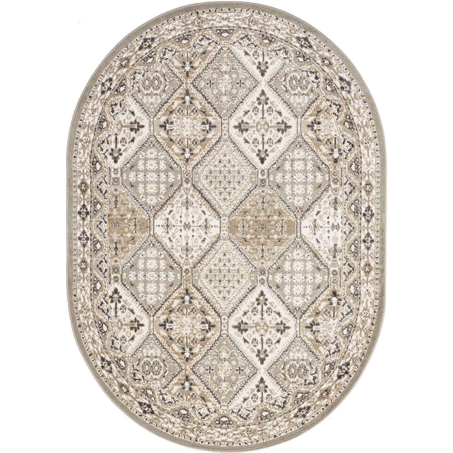 Tapis de sol carrelé traditionnel Nuloom Becca