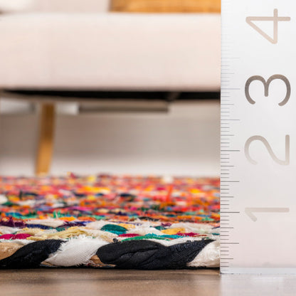 Tapis de sol bohème tressé à la main Nuloom Tammara