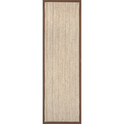Tapis Nuloom Kiana Casual à bordure en jonc de mer