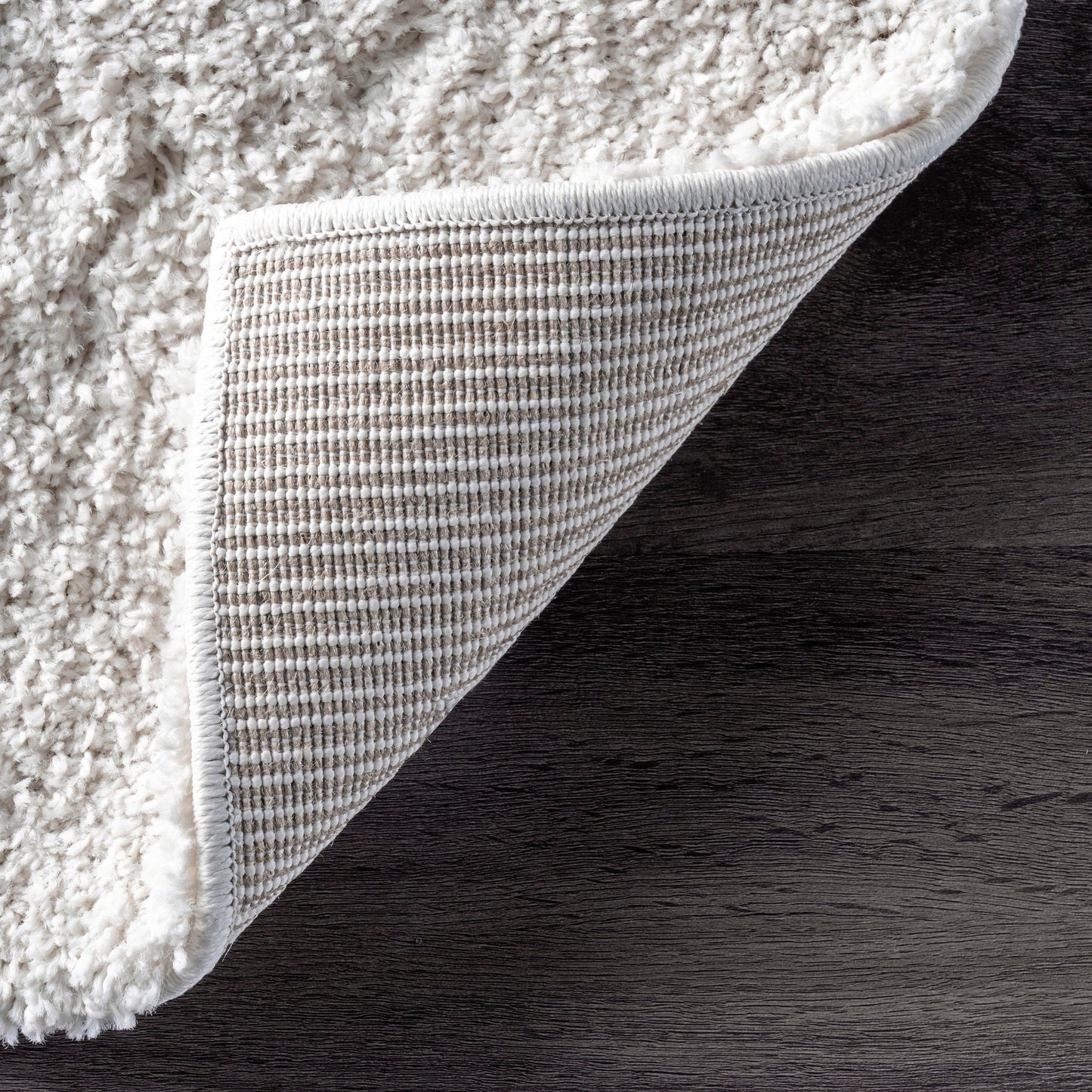 Tapis à poils longs Nuloom Krista contemporain à motifs tourbillonnants