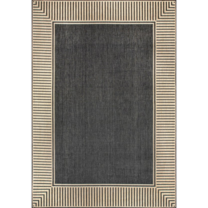 Tapis d'intérieur/extérieur Nuloom Leah Classic à bordures
