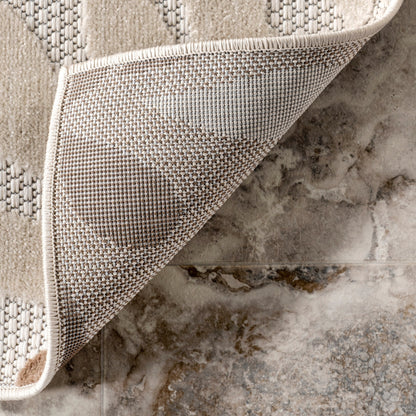 Tapis d'intérieur/extérieur Nuloom Ronda à motif floral audacieux