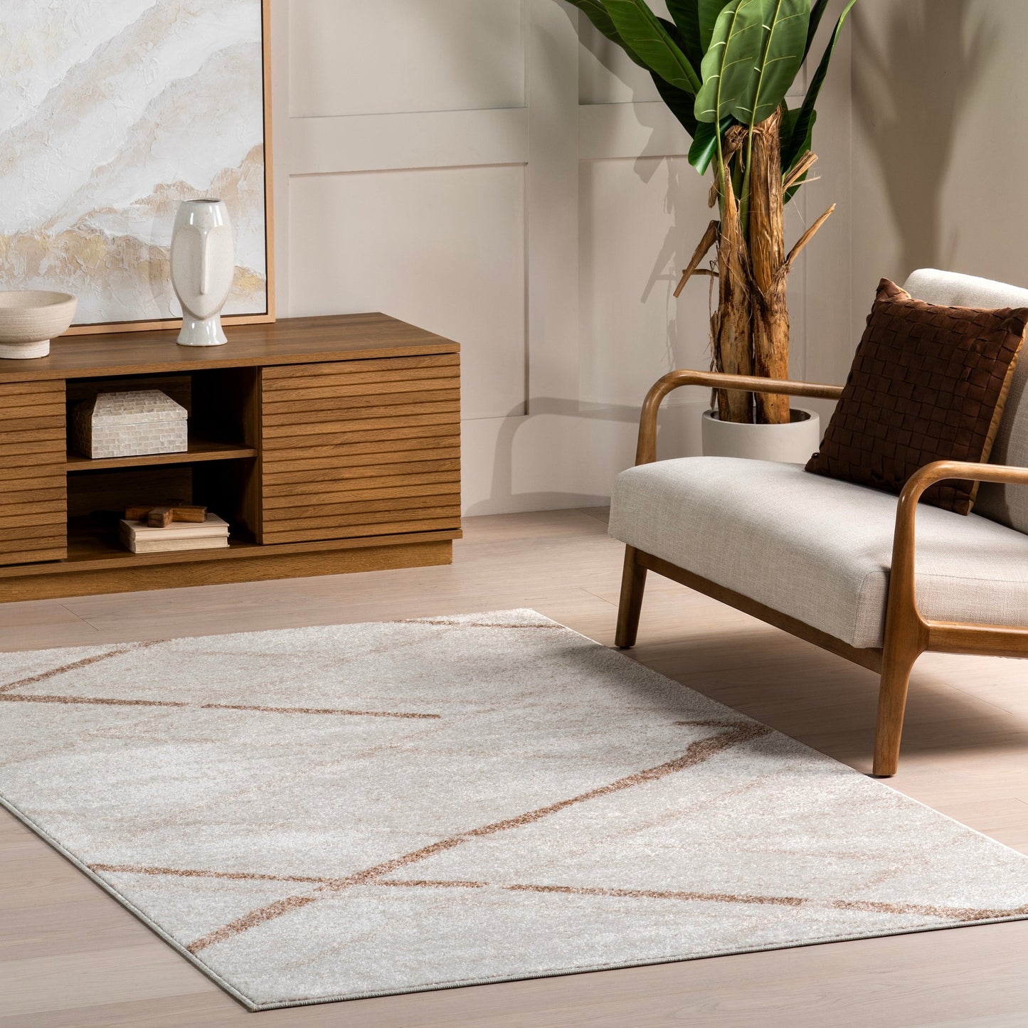 Tapis de sol abstrait moderne Nuloom Skylar