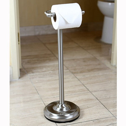 Porte-papier toilette sur pied Kingston Brass en nickel brossé