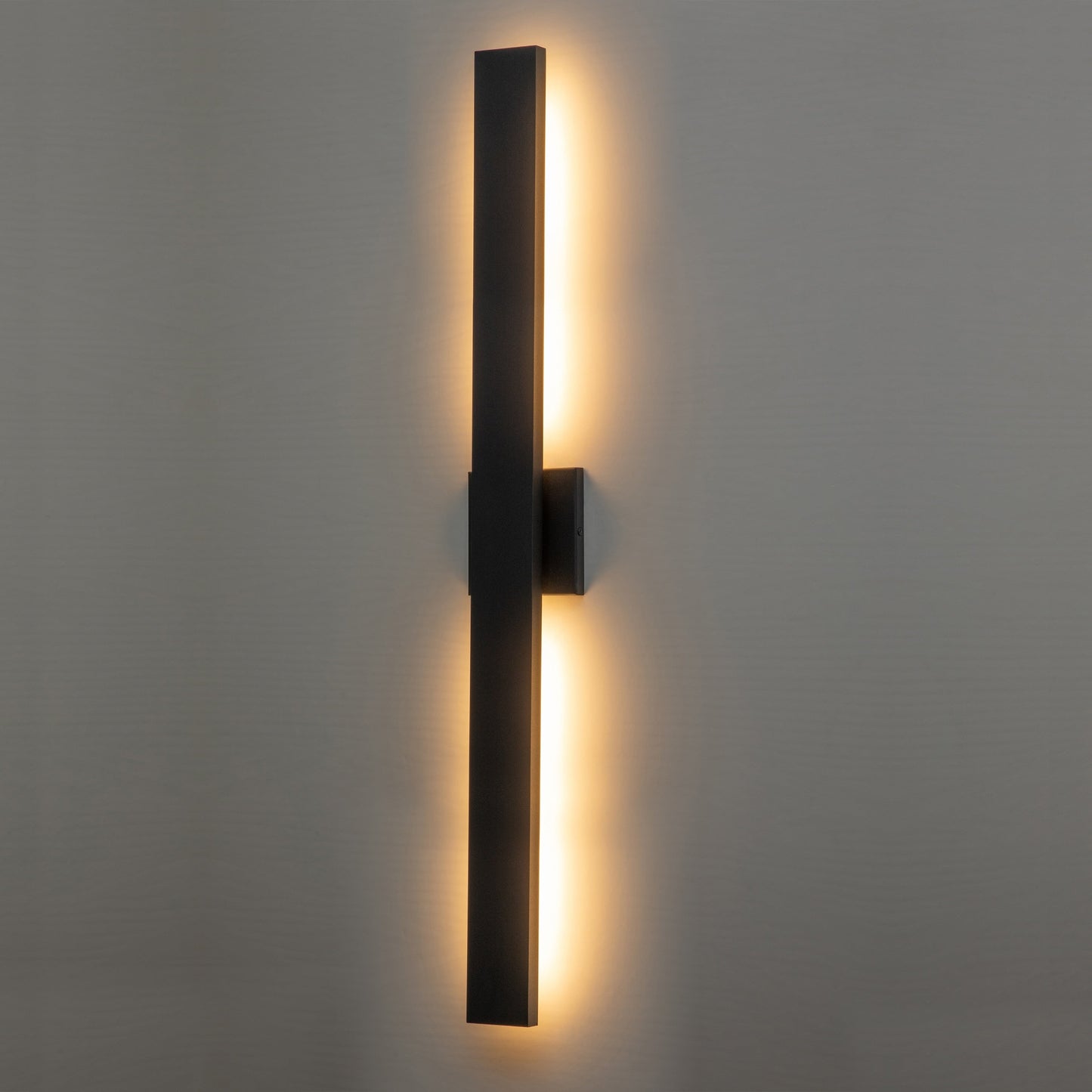 Applique murale extérieure LED en aluminium noir mat à 2 lumières C Cattleya