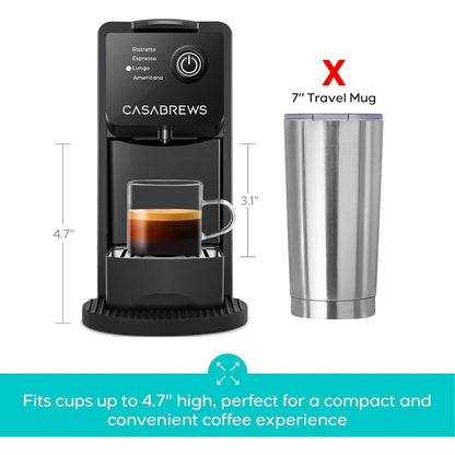 CASABREWS CM7036E Machine à expresso 20 bars pour dosettes Nespresso originales