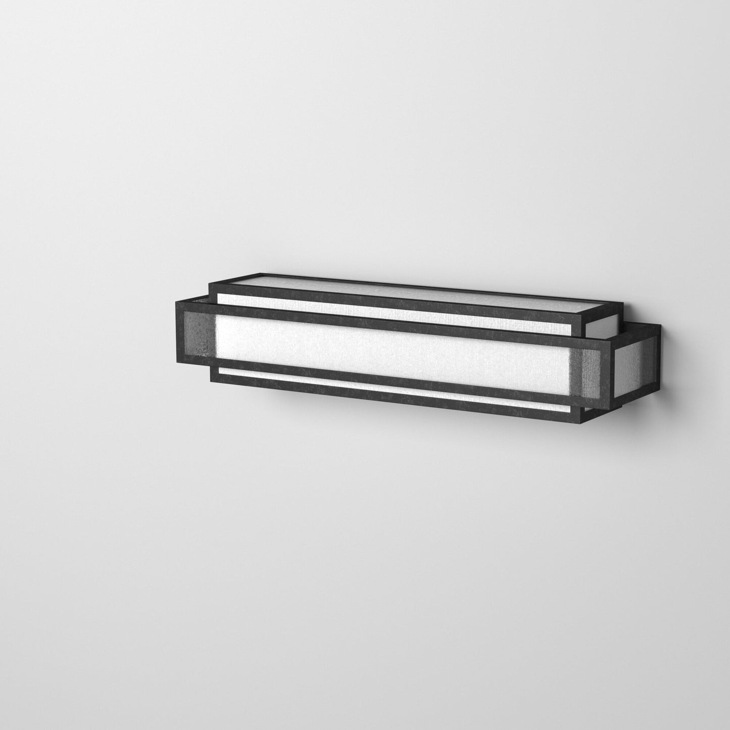 Lavery Camden Square Lampe de salle de bain 3 lumières en verre vieilli au charbon et bullé