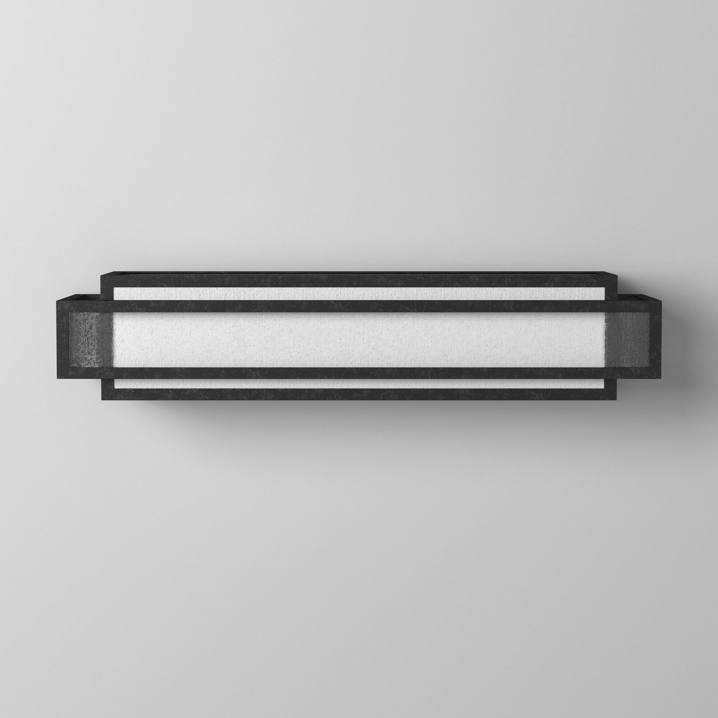 Lavery Camden Square Lampe de salle de bain 3 lumières en verre vieilli au charbon et bullé