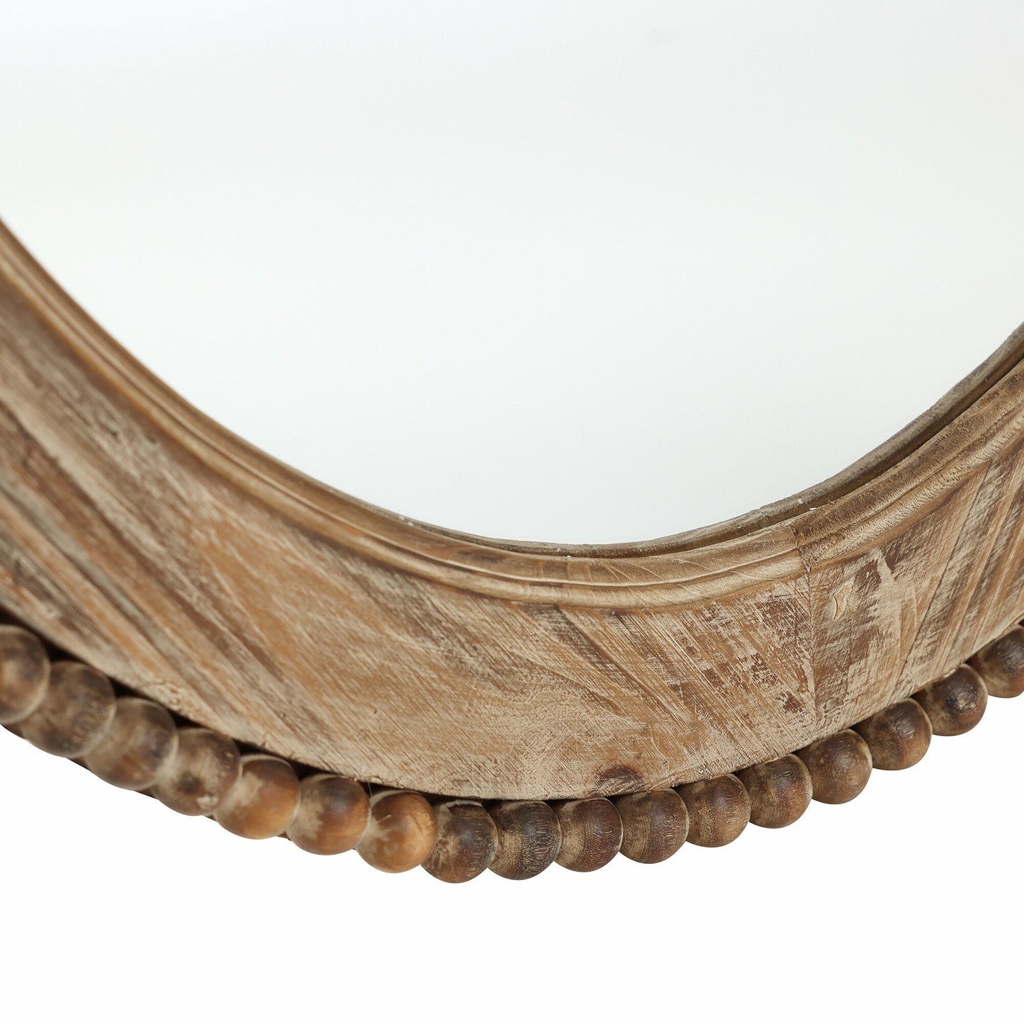 Miroir mural ovale de 81 cm avec cadre en bois Cameo, miroir mural de salle de bain - 31,89 H x 24 L x 1,26 P