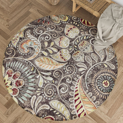 Tapis d'intérieur Caprice style moderne du milieu du siècle à motif floral