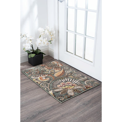 Tapis d'intérieur Caprice style moderne du milieu du siècle à motif floral