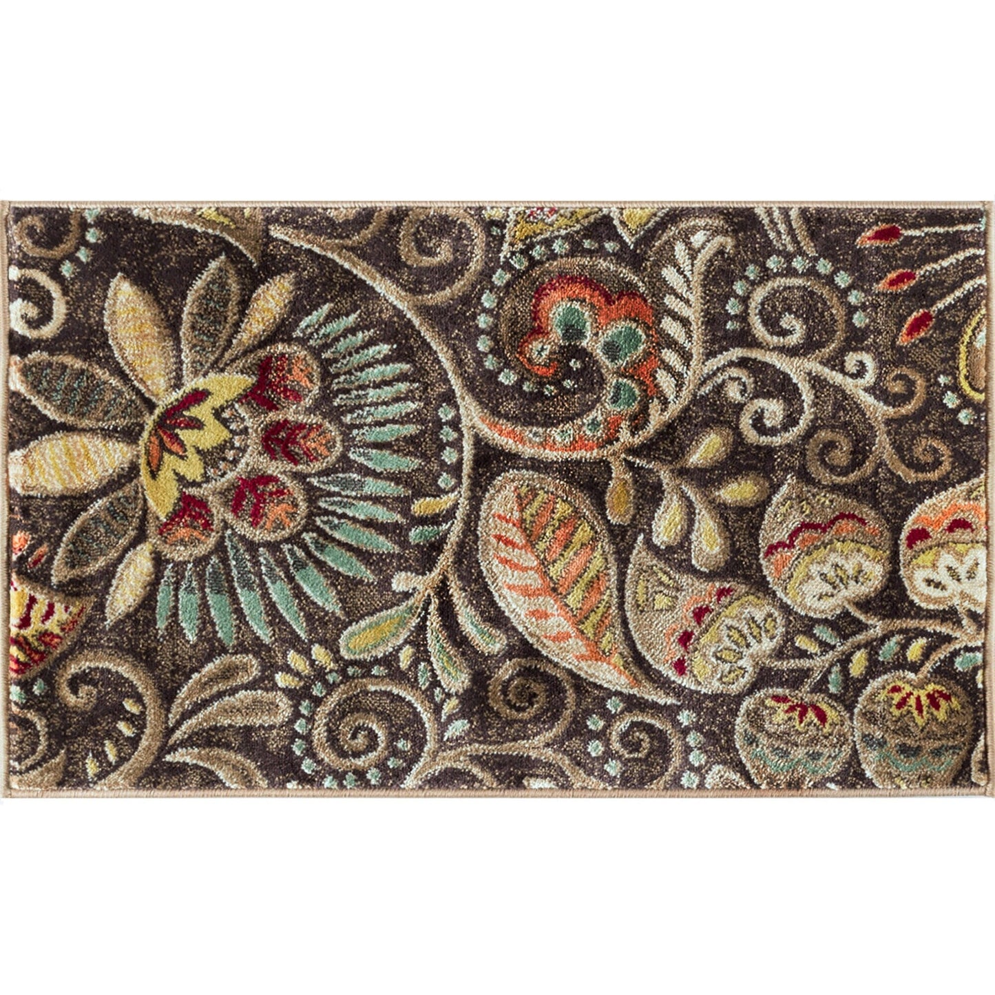 Tapis d'intérieur Caprice style moderne du milieu du siècle à motif floral