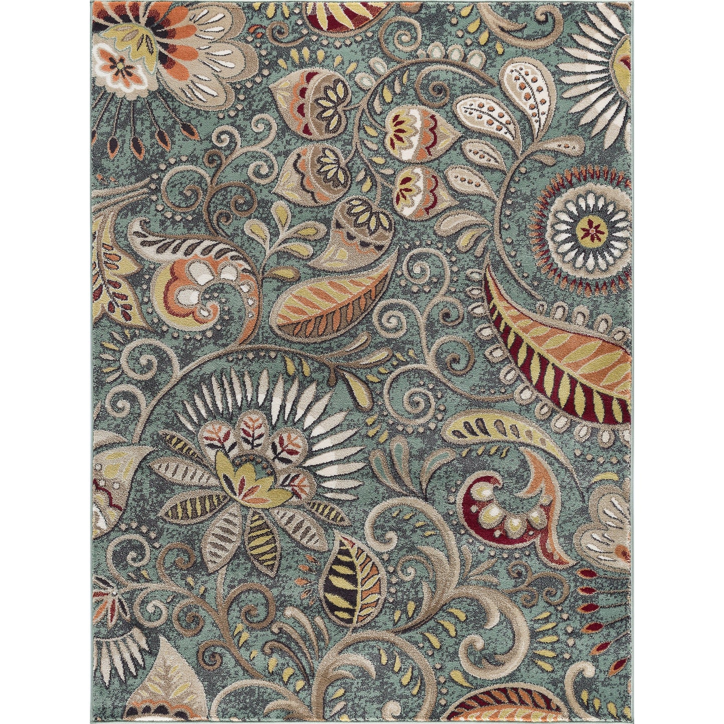 Tapis d'intérieur Caprice style moderne du milieu du siècle à motif floral