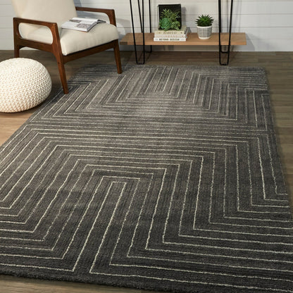 Tapis Carmody moderne géométrique Art déco