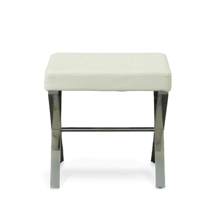 Banc de toilette Carolina Living Elisabetta - Blanc/Chrome