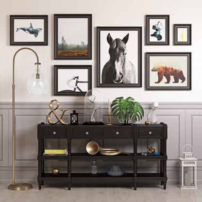 Lampadaire arqué Verona avec abat-jour en verre