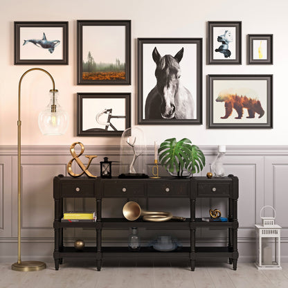 Lampadaire arqué Verona avec abat-jour en verre